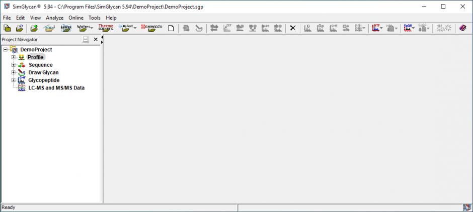SimGlycan main screen