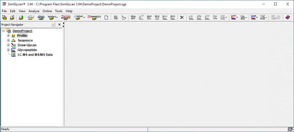 SimGlycan main screen