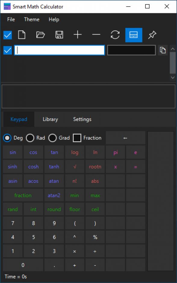 Smart Math Calculator main screen