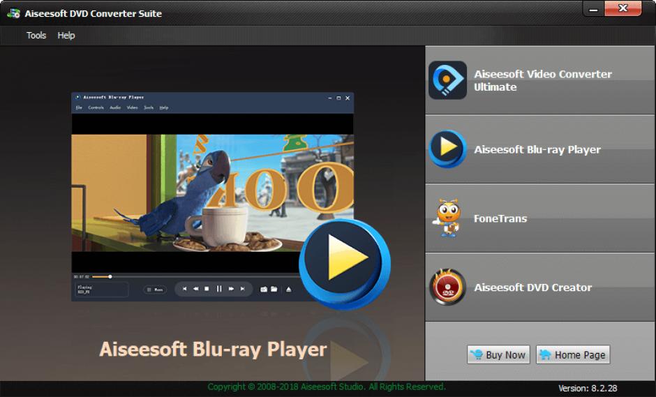 Aiseesoft DVD Converter Suite main screen
