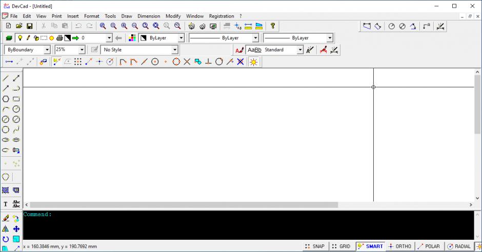 screenshot of program