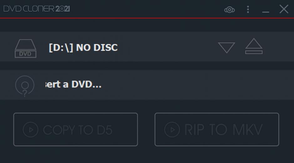 DVD-Cloner 2021 main screen