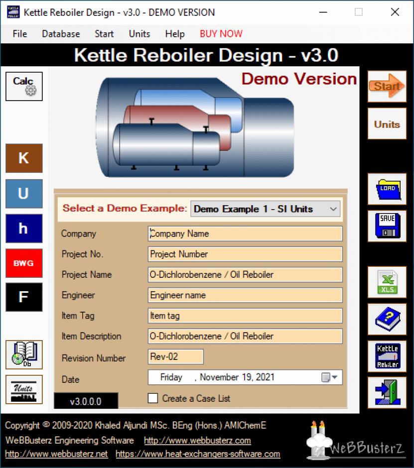 screenshot of program