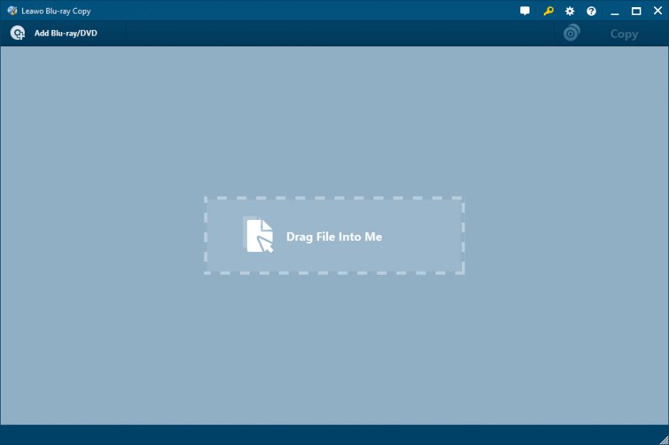 Leawo Blu-ray Copy main screen
