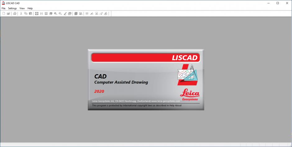 LISCAD 2020 main screen