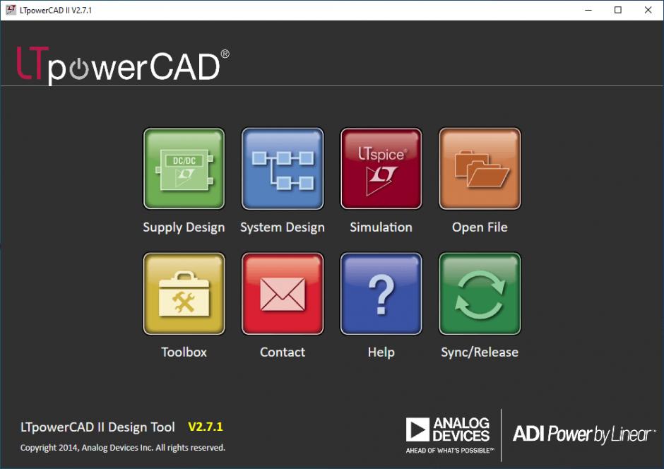 LTpowerCAD II main screen