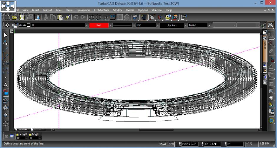 TurboCAD Deluxe main screen