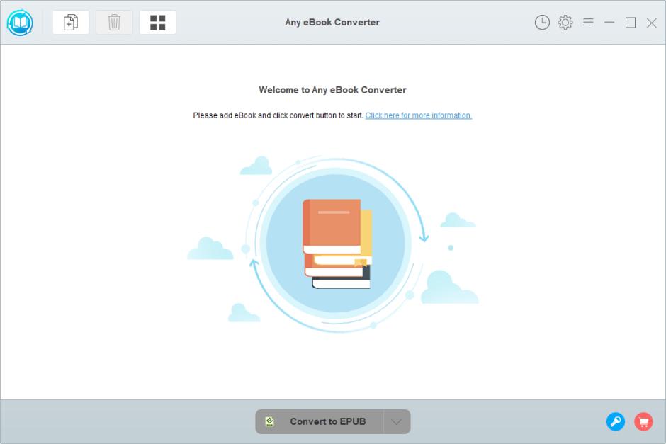 Any eBook Converter main screen