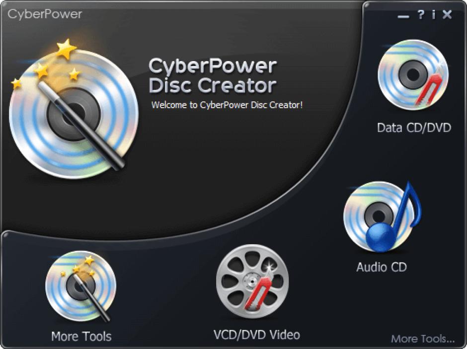 CyberPower Disc Creator main screen