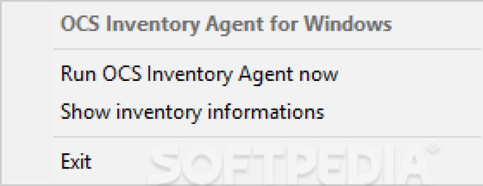 OCS Inventory NG Agent main screen