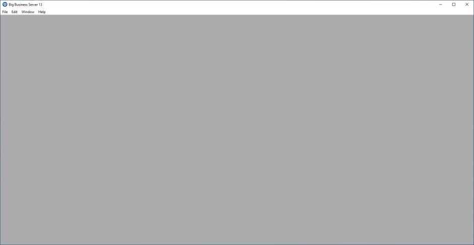 Big Business Server main screen