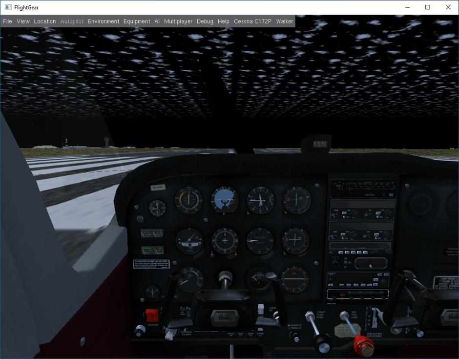 FlightGear main screen