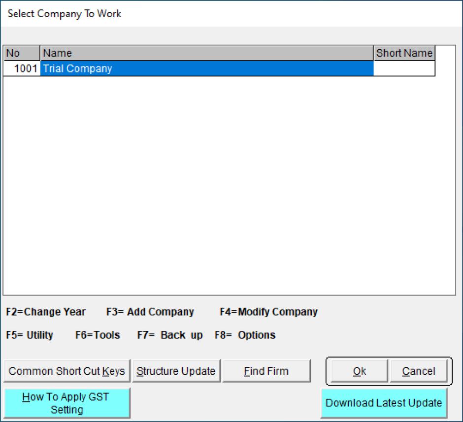 GST Kuber Accounting Software main screen