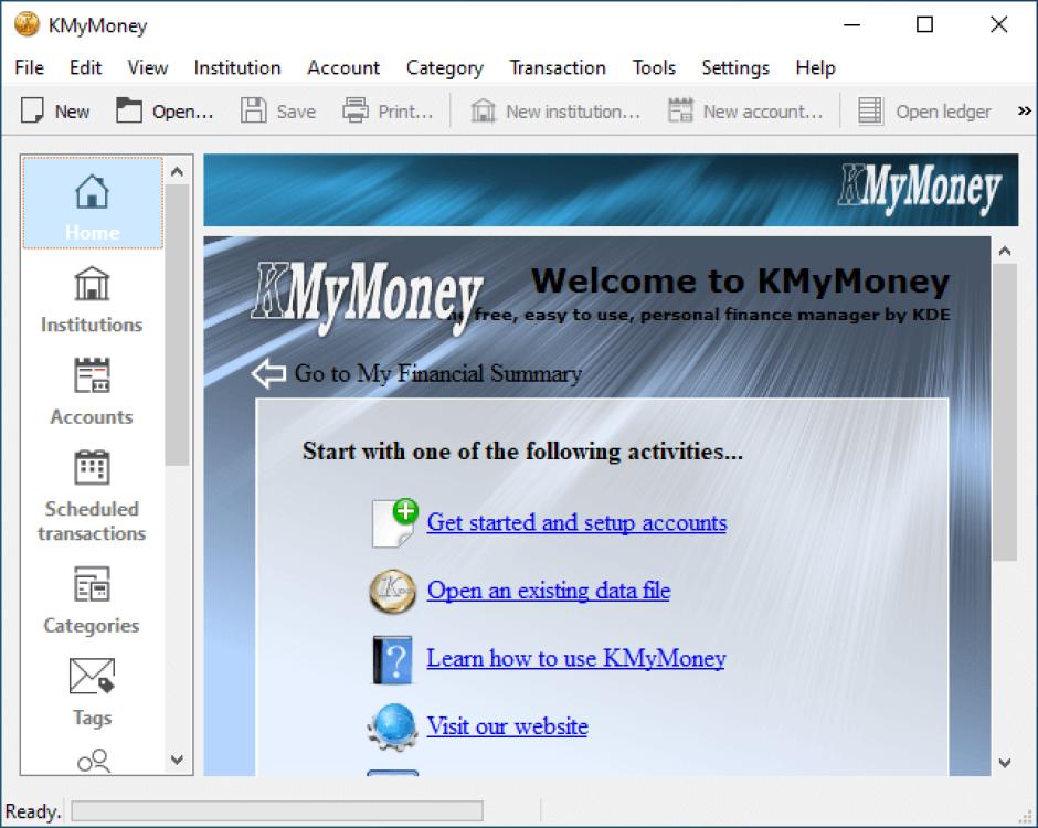 screenshot of program