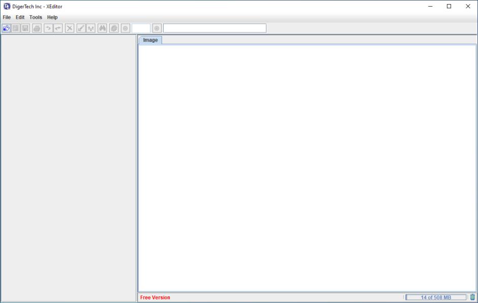 XEditor main screen