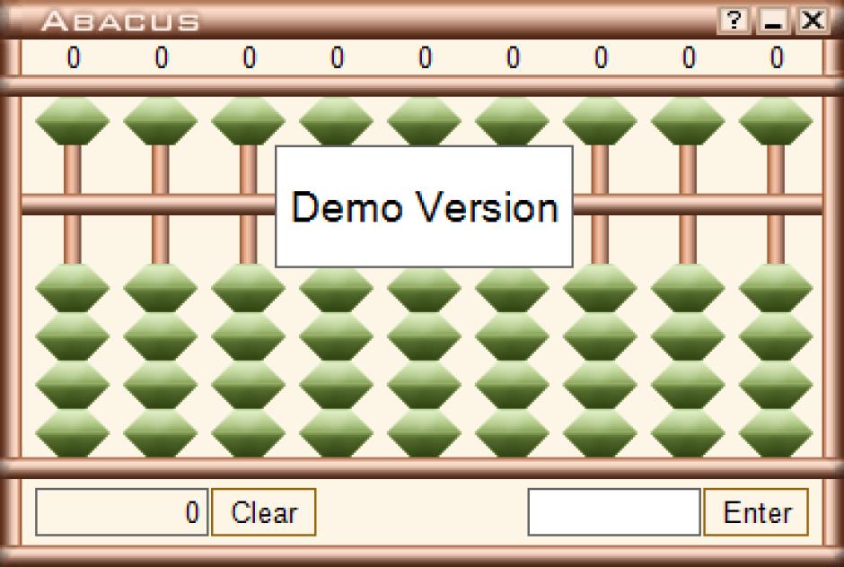Abacus main screen