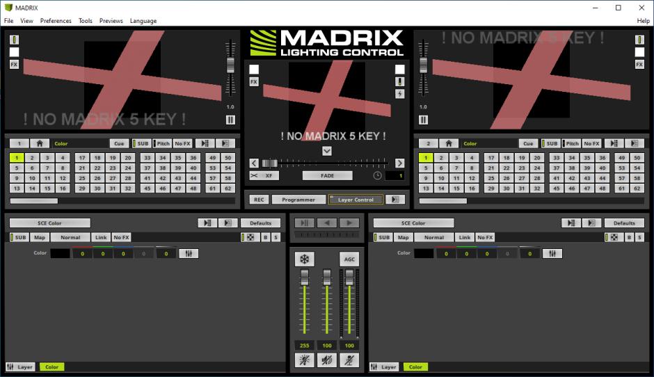 MADRIX main screen