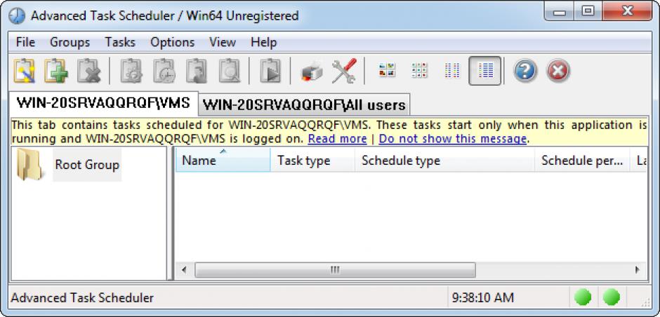 screenshot of program