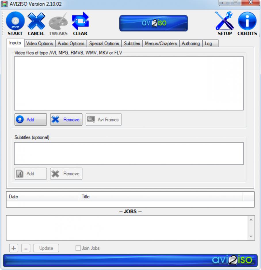 screenshot of program