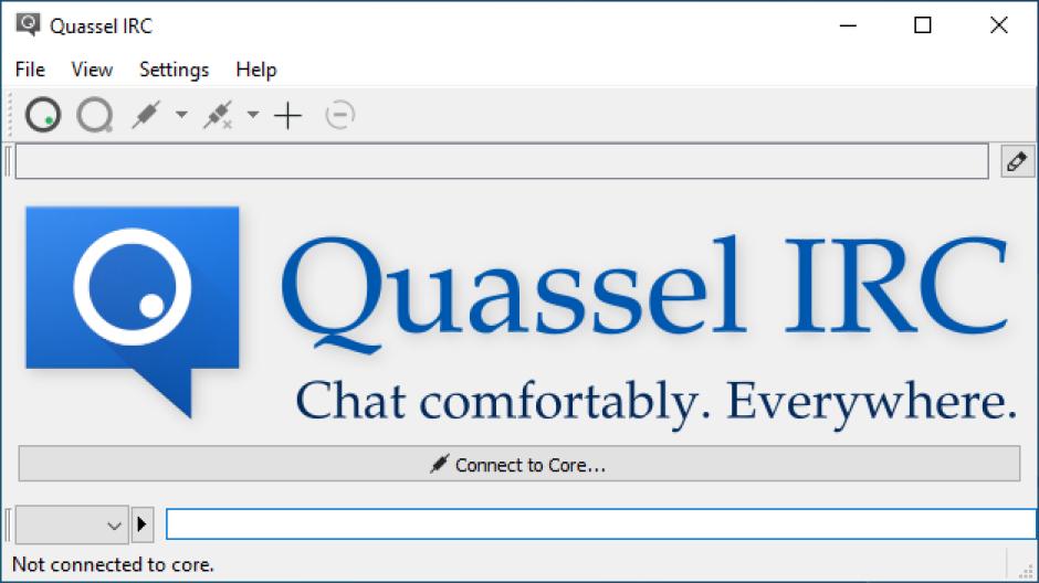 Quassel IRC main screen