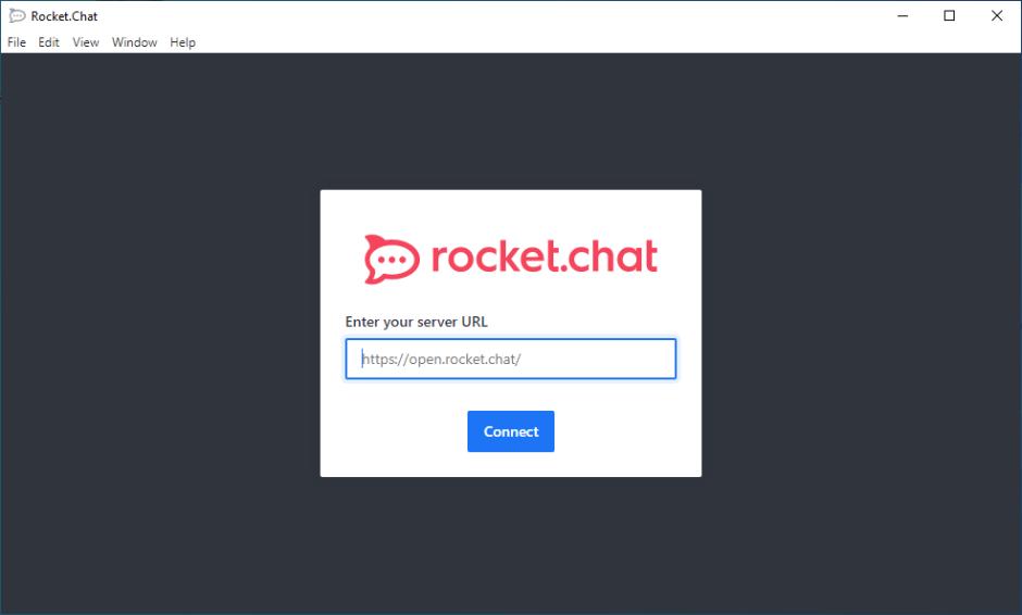 Rocket.Chat main screen