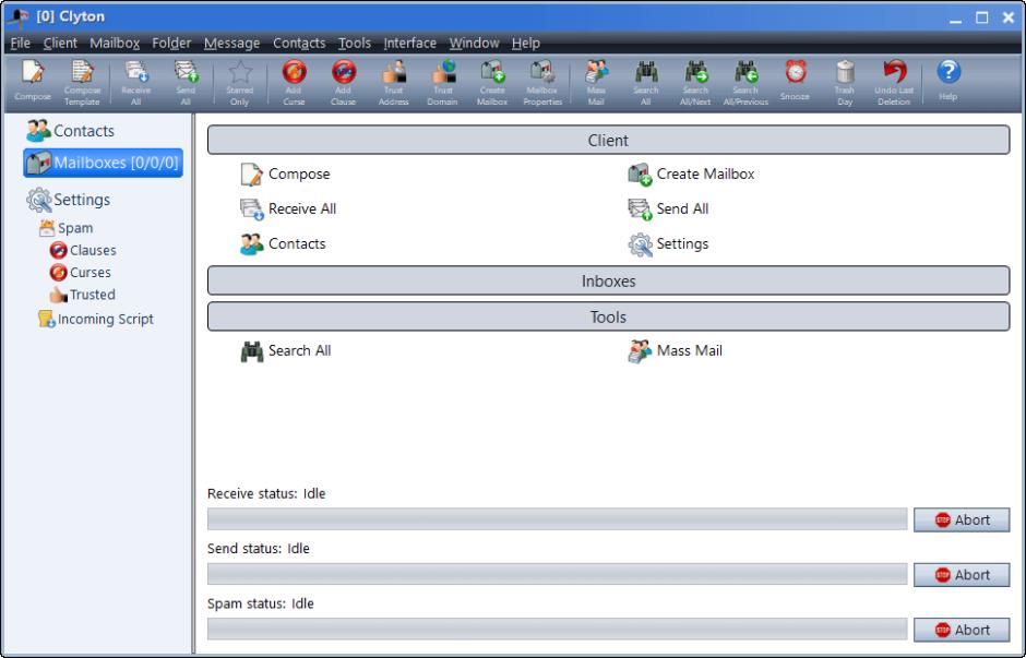 screenshot of program