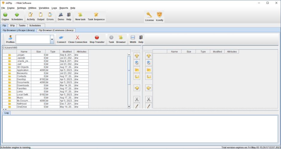 screenshot of program