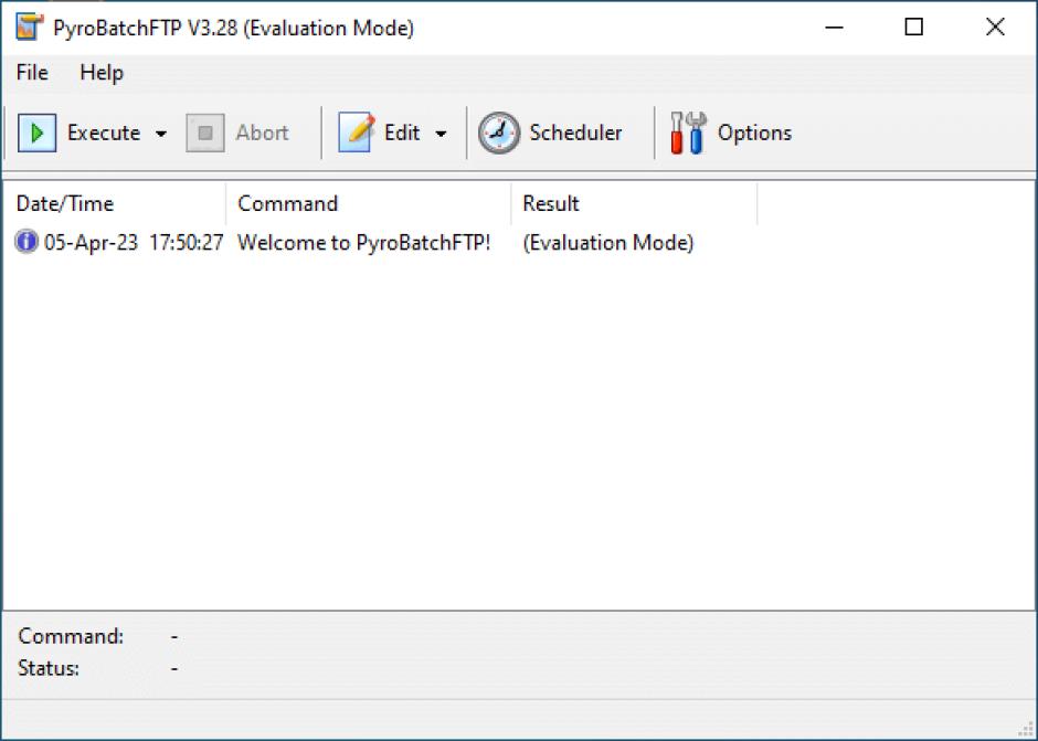 PyroBatchFTP main screen