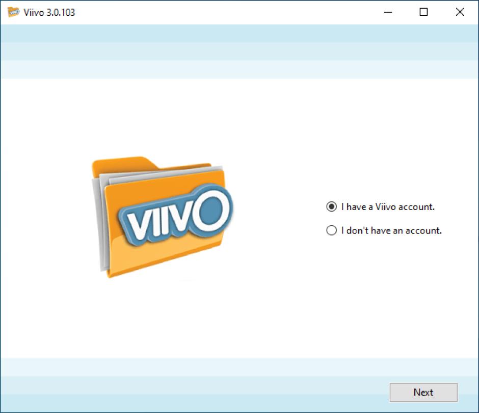 Viivo main screen