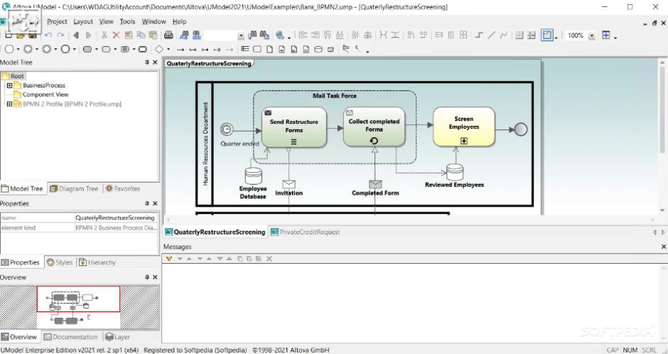 Altova StyleVision Enterprise main screen