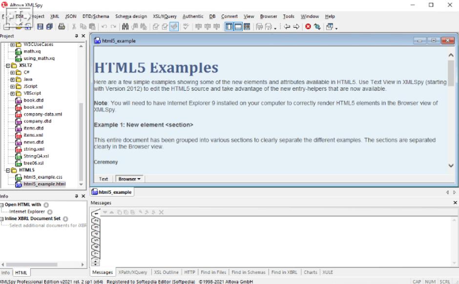 screenshot of program