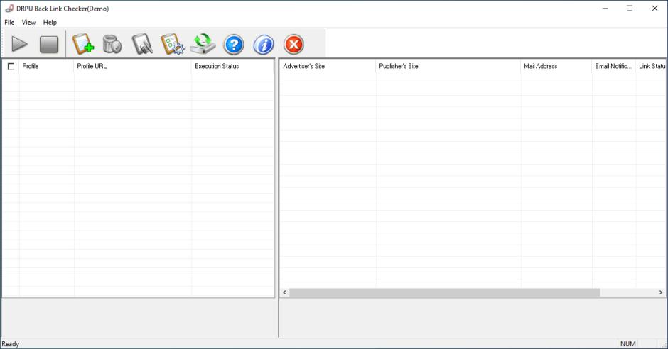 DRPU Back Link Checker main screen