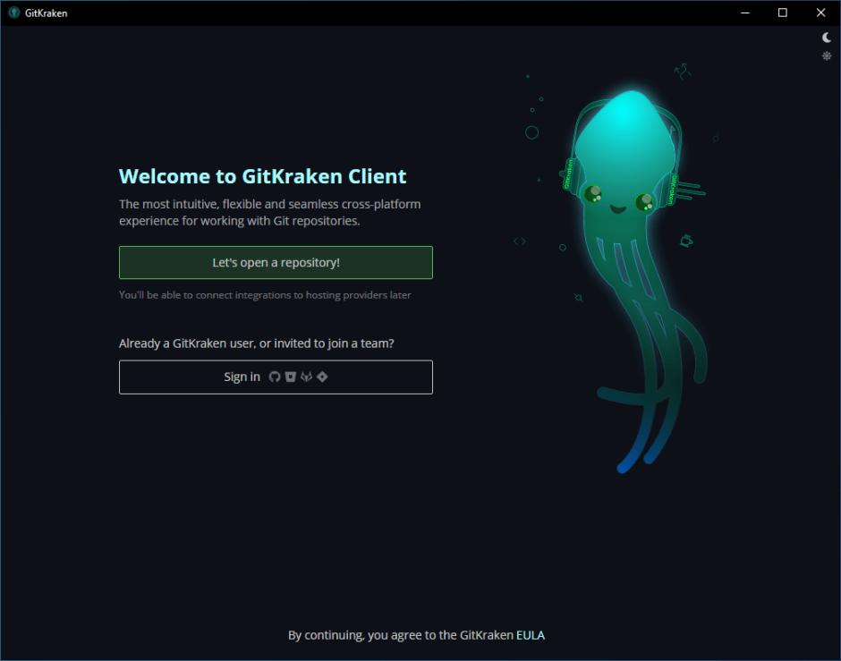 GitKraken main screen