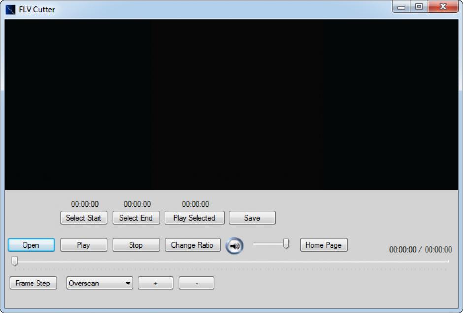 FLV Cutter main screen