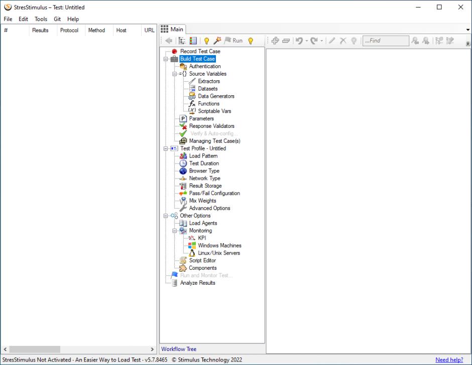 screenshot of program