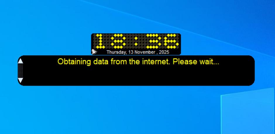 screenshot of program