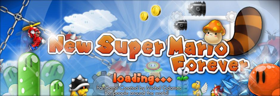 New Super Mario Forever 2012 main screen