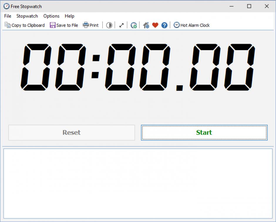 screenshot of program