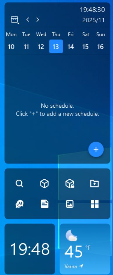 screenshot of program