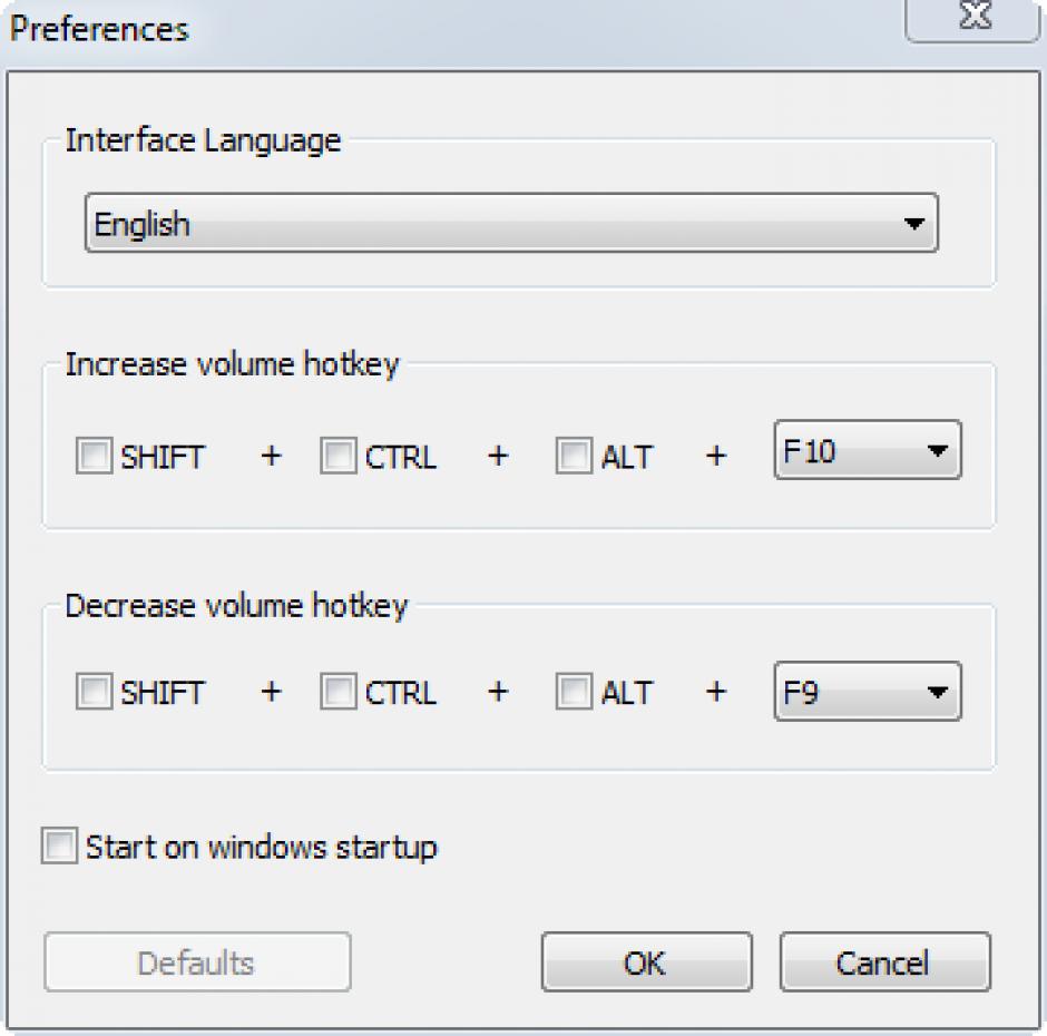 Letasoft Sound Booster main screen