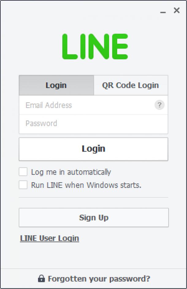 LINE main screen