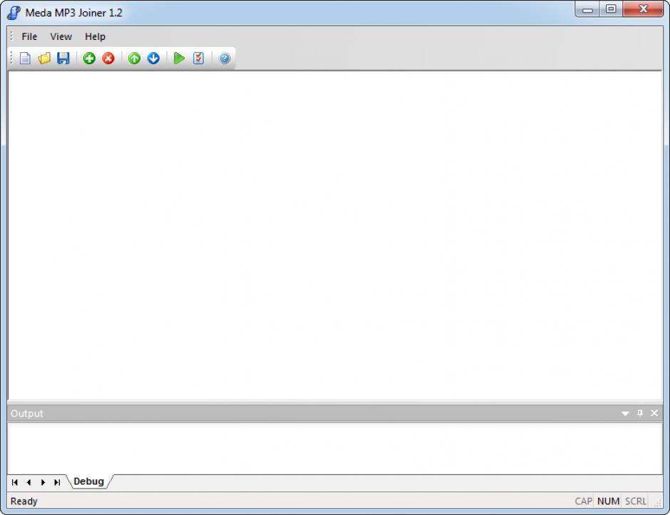 screenshot of program