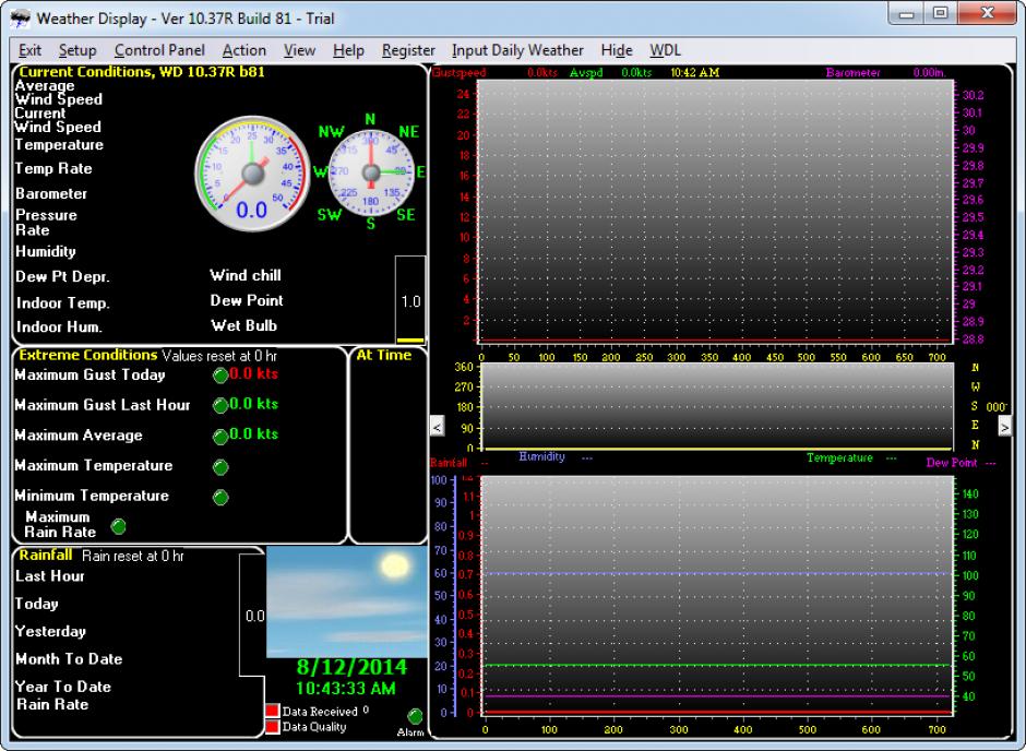 Weather Display main screen