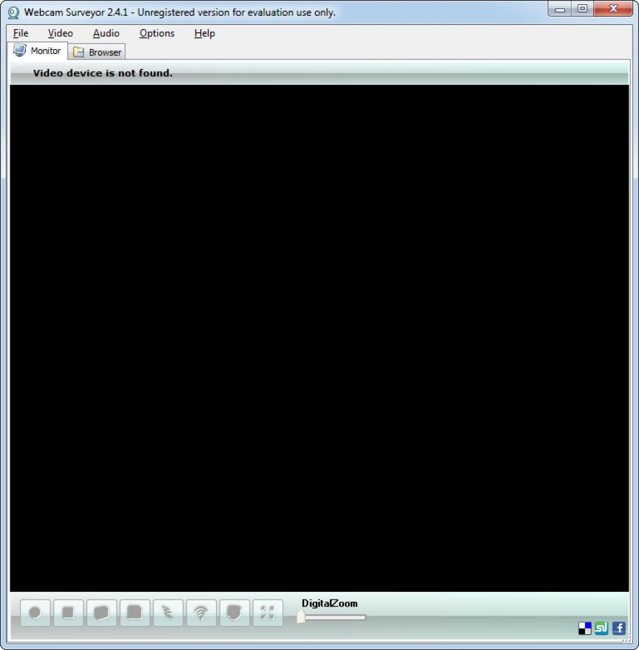 Webcam Surveyor main screen