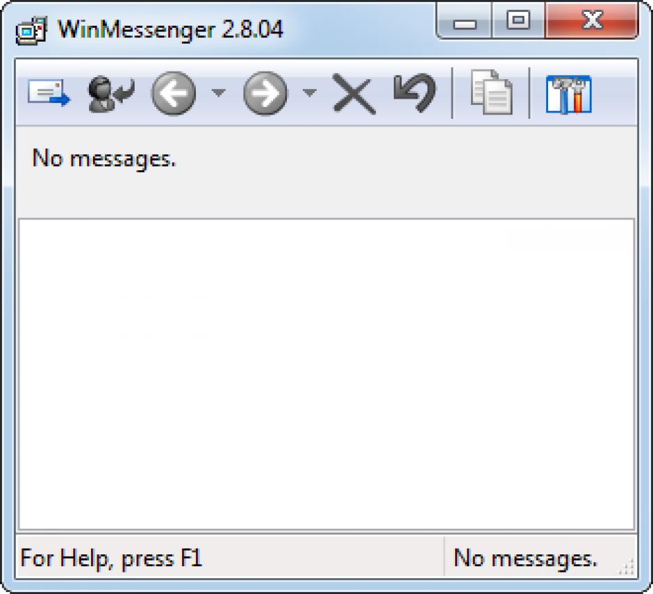 WinMessenger main screen