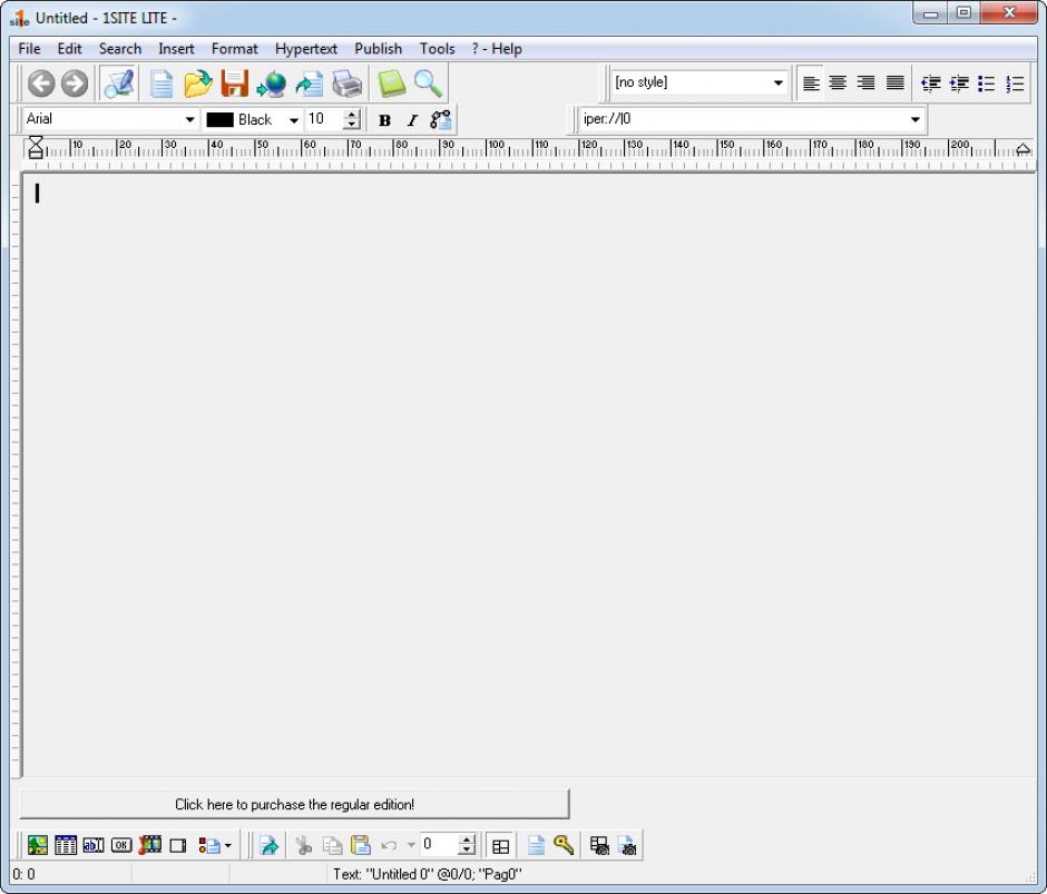 screenshot of program