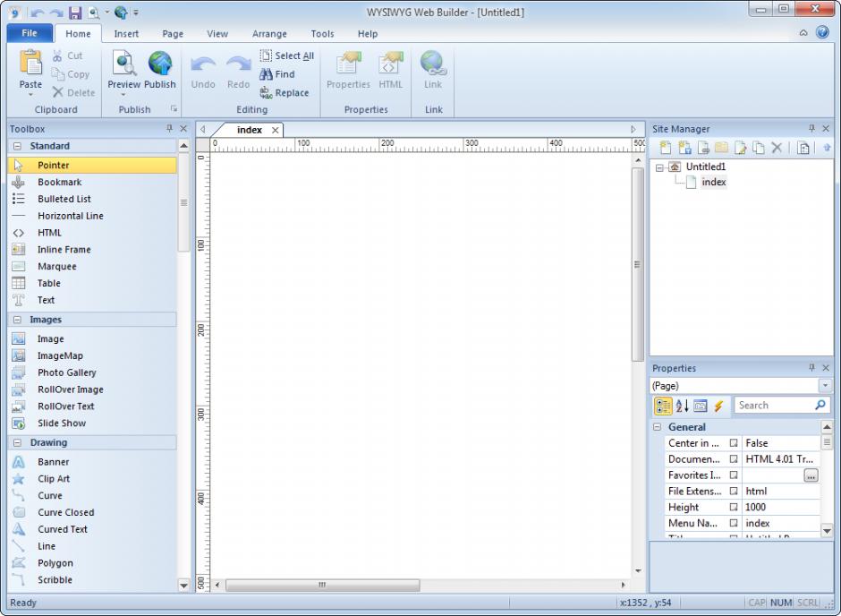 screenshot of program