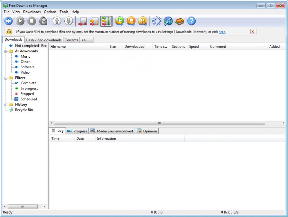 screenshot of program