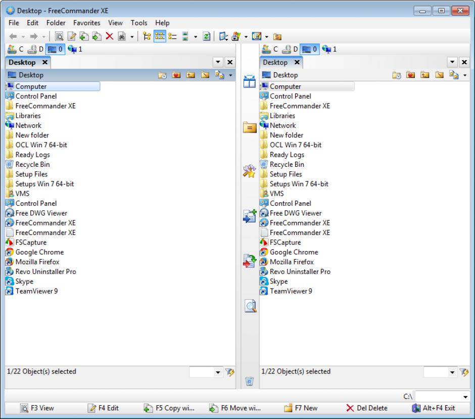 screenshot of program