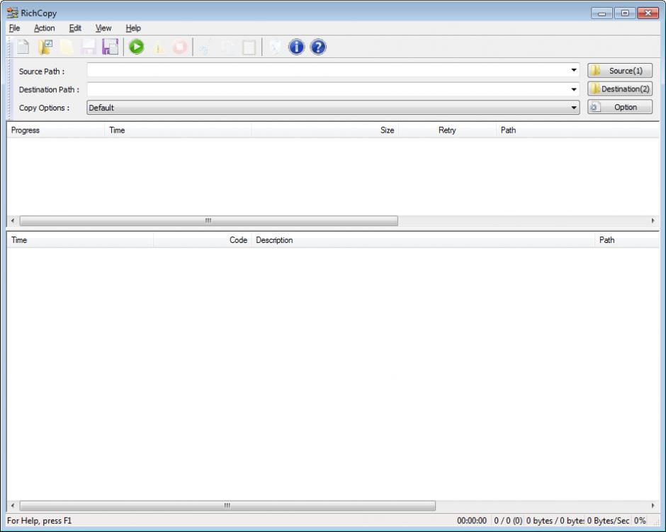 screenshot of program